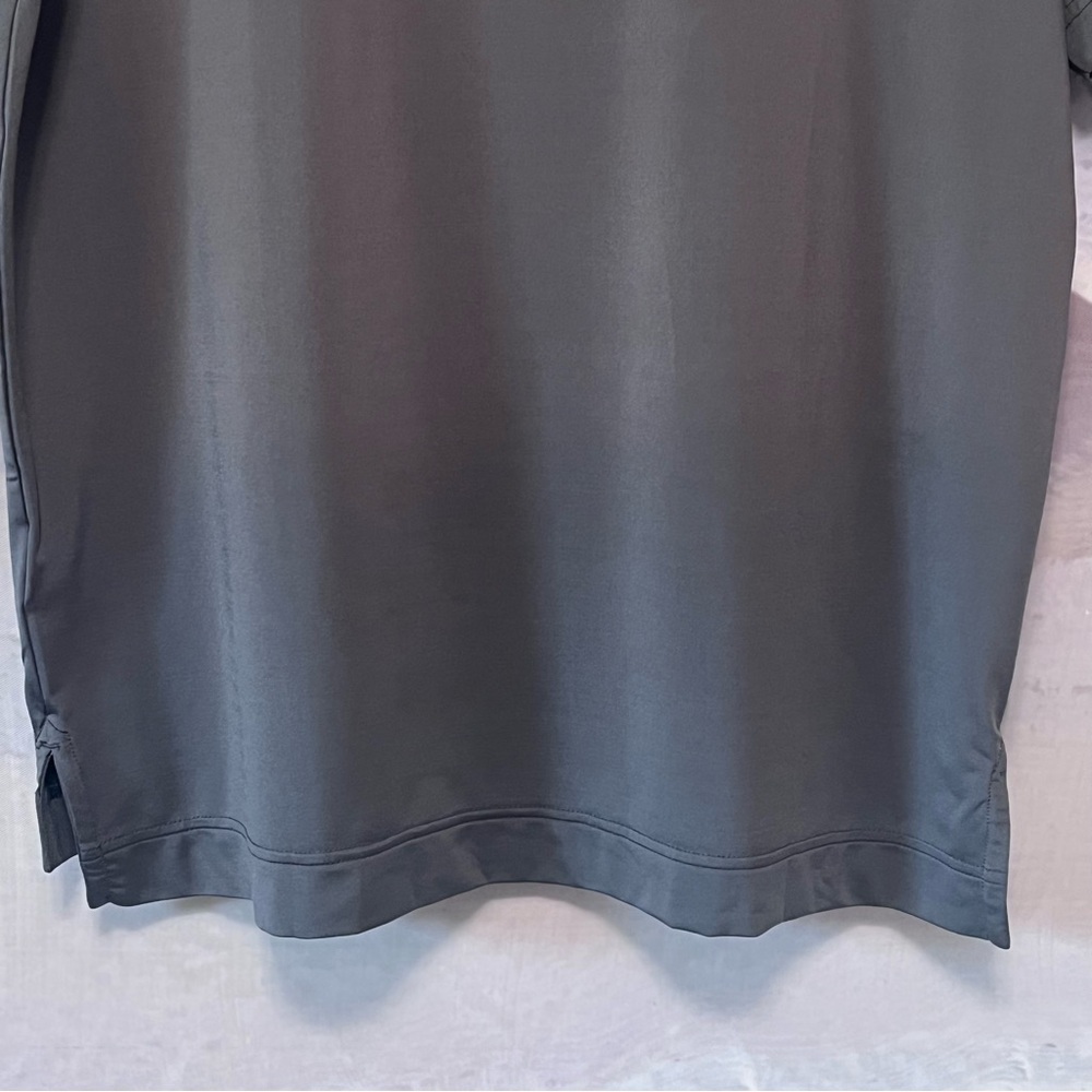 FootJoy Polo Golf‎ Shirt Men's M Gray Color Block Stripe Athletic Performance - Picture 8 of 14